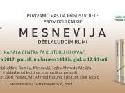 NAJAVA: Promocija knjige “Mesnevija”, Dželaluddina Rumija
