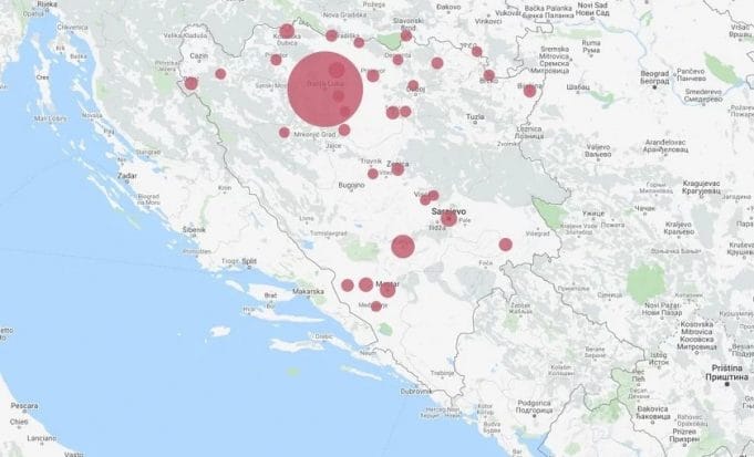 mapa korone
