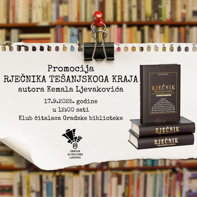Plakat Rjecnik tesanjskoga kraja