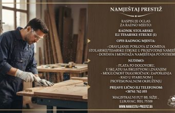 Namještaj Prestiž zapošljava