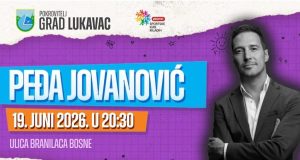 Pod pokroviteljstvom Grada večeras u Lukavcu koncert Peđe Jovanovića