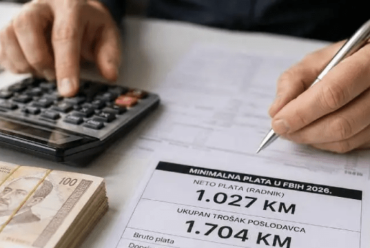 Koliko danas stvarno košta radnik na minimalnoj plati u FBiH