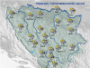 U BiH danas pretežno oblačno s kišom i lokalnim pljuskovima